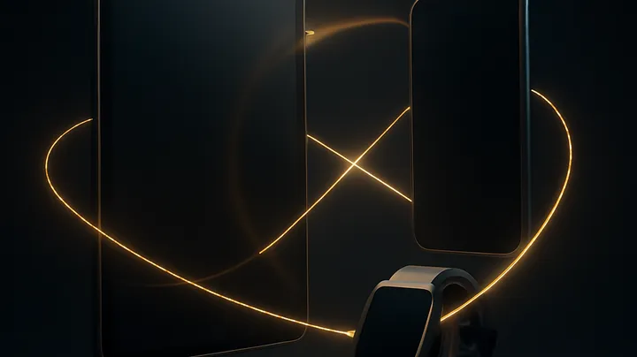 9999K COM Multiple devices floating in harmony